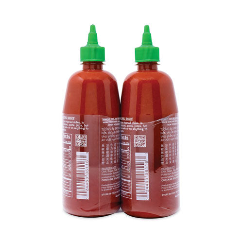 Sriracha Hot Chili Sauce, 28 oz Bottle, 2 Count, Ships in 1-3 Business Days-(GRR22000712)