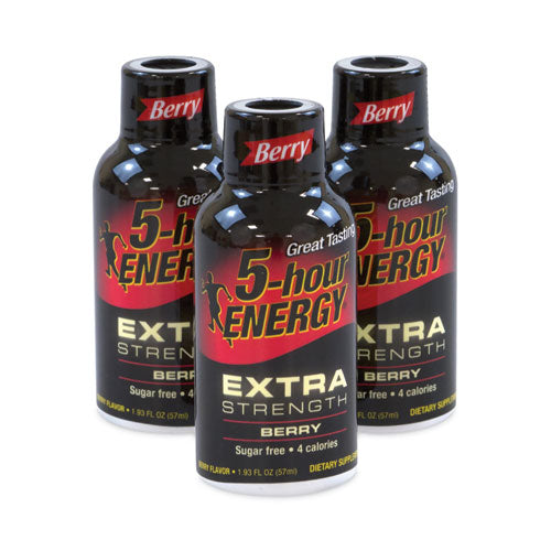 Extra Strength Energy Drink, Berry, 1.93 oz Bottle, 24/Pack, Ships in 1-3 Business Days-(GRR22000631)