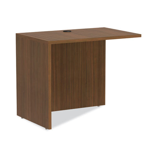 Alera Valencia Series Reversible Return/Bridge Shell, 35w x 23.63d x 29.5h, Modern Walnut-(ALEVA353624WA)