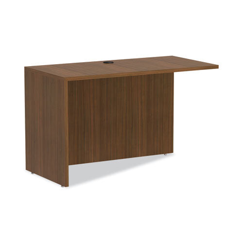 Alera Valencia Series Reversible Return/Bridge Shell, 47.25w x 23.63d x 29.5h, Modern Walnut-(ALEVA354824WA)