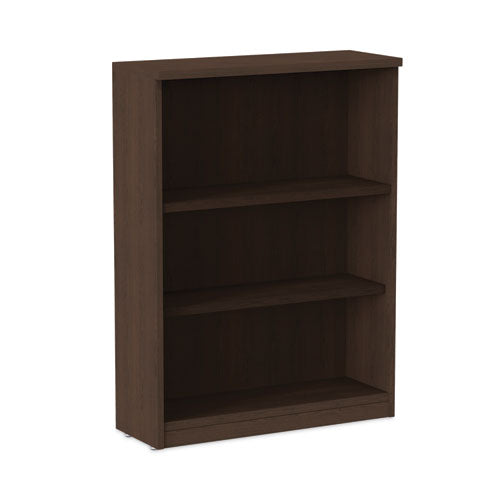 Alera Valencia Series Bookcase, Three-Shelf, 31.75w x 14d x 39.38h, Espresso-(ALEVA634432ES)