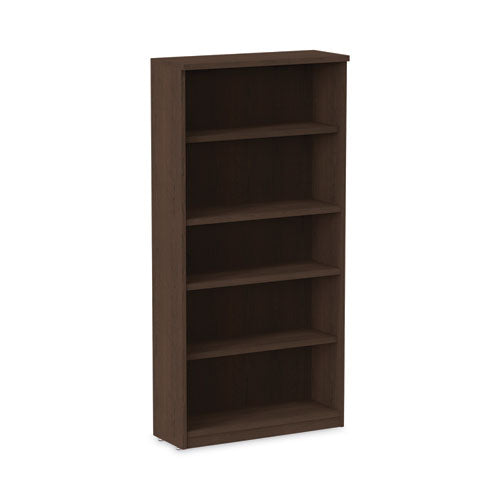 Alera Valencia Series Bookcase, Five-Shelf, 31.75w x 14d x 64.75h, Espresso-(ALEVA636632ES)