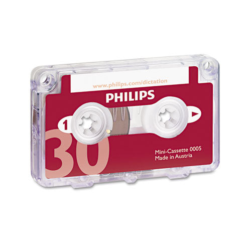 Audio and Dictation Mini Cassette, 30 min (15 min x 2), 10/Pack-(PSPLFH000560)