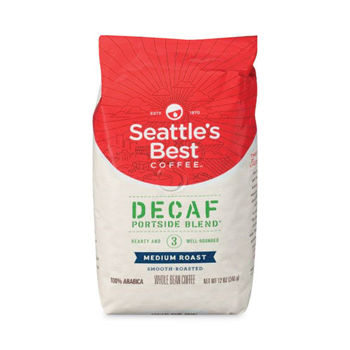 Port Side Blend Ground Coffee, Decaffeinated Medium Roast, 12 oz Bag, 6/Carton-(SBK11008565CT)