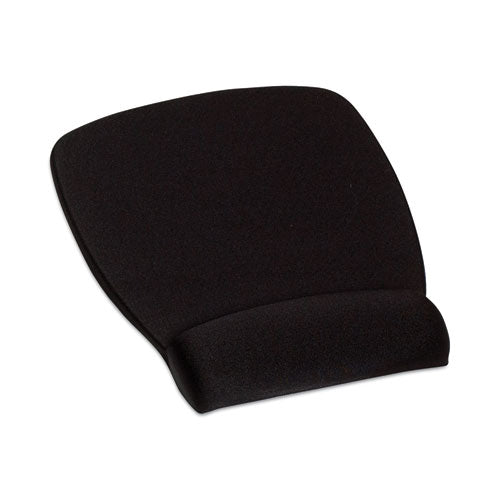 Antimicrobial Foam Mouse Pad with Wrist Rest, 8.62 x 6.75, Black-(MMMMW209MB)