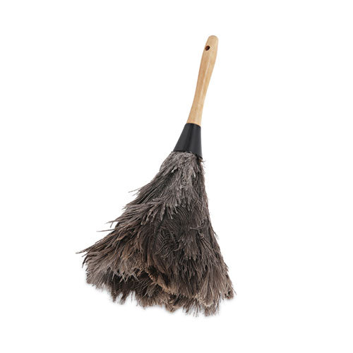 Professional Ostrich Feather Duster, 4" Handle-(BWK12GY)