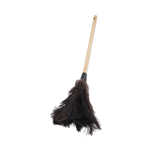 Professional Ostrich Feather Duster, 10" Handle-(BWK20BK)