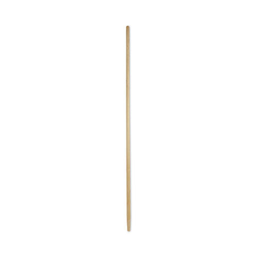Tapered End Broom Handle, Lacquered Pine, 1.13" dia x 60", Natural-(BWK125)