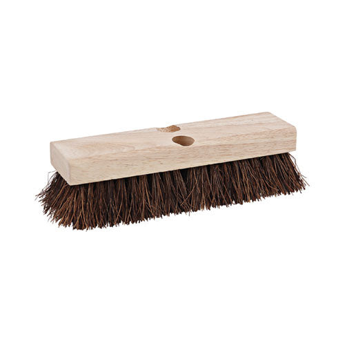 Deck Brush Head, 2" Brown Palmyra Bristles, 10" Brush-(BWK3110)