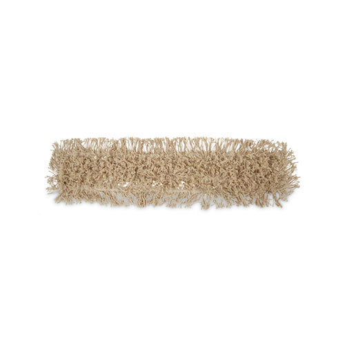 Industrial Dust Mop Head, Washable, Hygrade Cotton, 36w x 5d, White-(BWK1336)