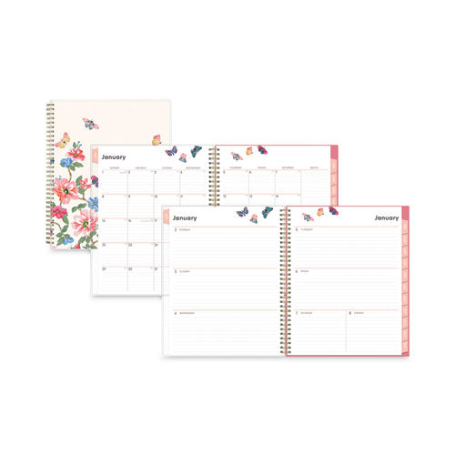 Fly By Frosted Weekly/Monthly Planner, Fly By Butterflies Artwork, 11 x 8.5, Blush/Pink Cover, 12-Month (Jan to Dec): 2023-(BLS140195)