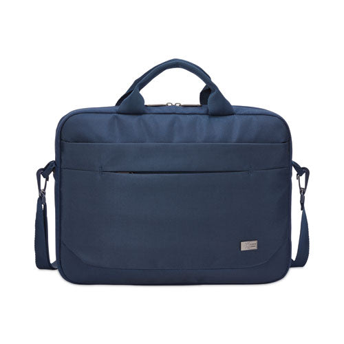 Advantage Laptop Attache, Fits Devices Up to 15.6", Polyester, 16.1 x 2.8 x 13.8, Dark Blue-(CLG3203989)