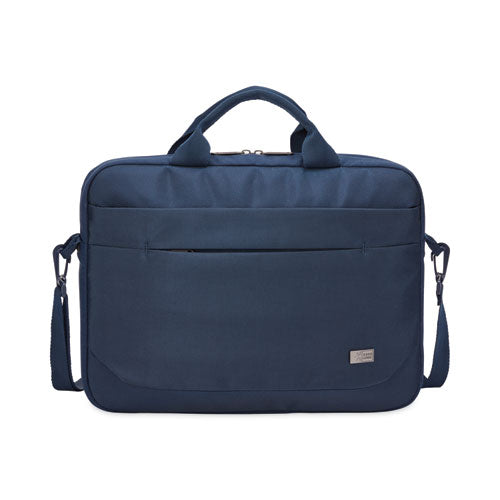 Advantage Laptop Attache, Fits Devices Up to 14", Polyester, 14.6 x 2.8 x 13, Dark Blue-(CLG3203987)