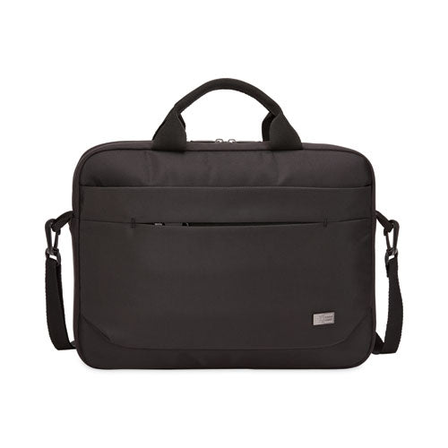 Advantage Laptop Attache, Fits Devices Up to 14", Polyester, 14.6 x 2.8 x 13, Black-(CLG3203986)