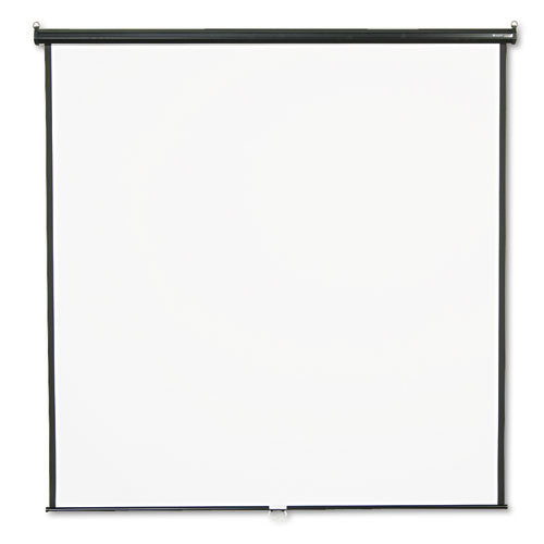 Wall or Ceiling Projection Screen, 84 x 84, White Matte Finish-(QRT684S)