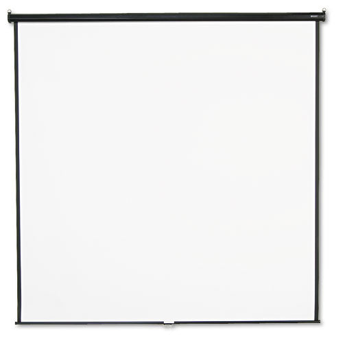 Wall or Ceiling Projection Screen, 96 x 96, White Matte Finish-(QRT696S)