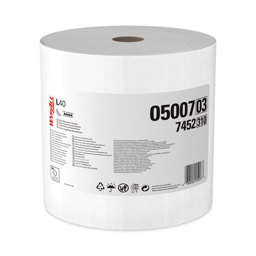 L40 Towels, Jumbo Roll, 12.5 x 12.2, White, 750/Roll-(KCC05007)