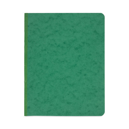 Pressboard Report Cover with Tyvek Reinforced Hinge, Two-Piece Prong Fastener, 3" Capacity, 8.5 x 11, Dark Green/Dark Green-(ACC25976)