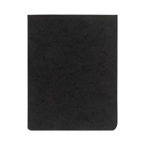 PRESSTEX Report Cover with Tyvek Reinforced Hinge, Top Bound, Two-Piece Prong Fastener, 2" Capacity, 8.5 x 11, Black/Black-(ACC17021)