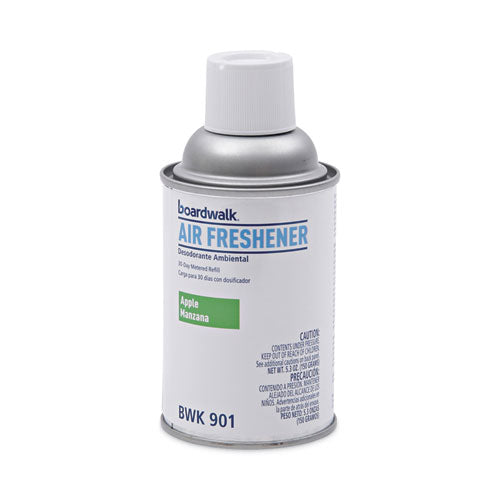 Metered Air Freshener Refill, Apple Harvest, 5.3 oz Aerosol Spray, 12/Carton-(BWK901)