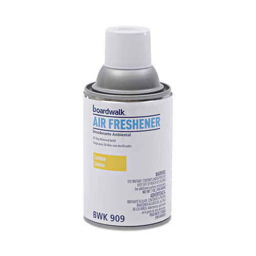 Metered Air Freshener Refill, Lemon Peel, 5.3 oz Aerosol Spray, 12/Carton-(BWK909)