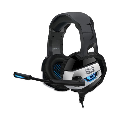 Xtream G2 Binaural Over The Head Headset, Black/Blue-(ADEXTREAMG2)