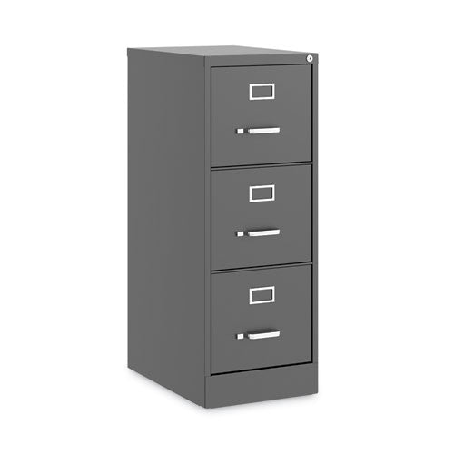 Vertical Letter File Cabinet, 5 Letter-Size File Drawers, Putty, 15 x 26.5 x 61.37-(HID17777)