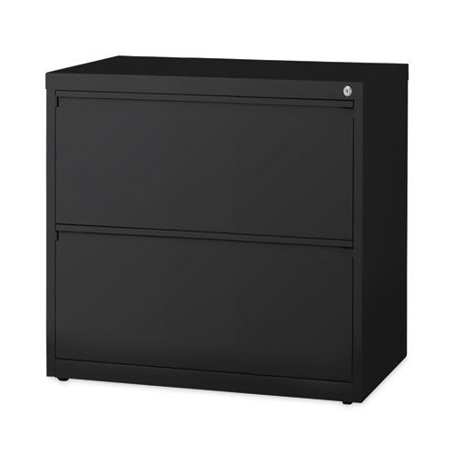 Lateral File Cabinet, 2 Letter/Legal/A4-Size File Drawers, Black, 30 x 18.62 x 28-(HID14971)