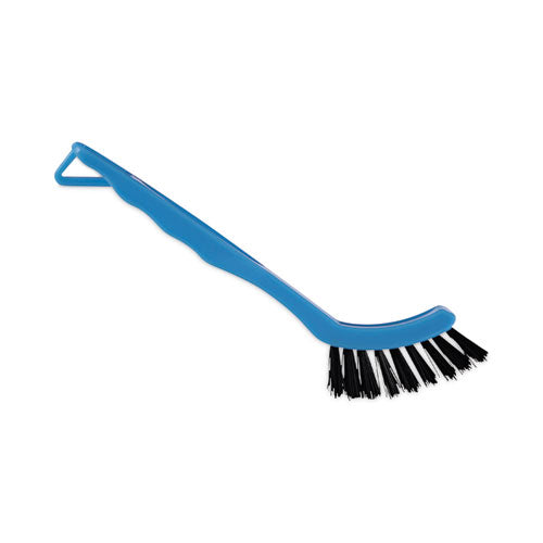 Grout Brush, Black Nylon Bristles, 8.13" Blue Plastic Handle-(BWK9008)