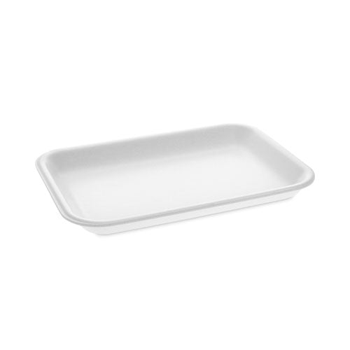 Supermarket Tray, #2, 8.2 x 5.7 x 0.91, White, Foam ,500/Carton-(PCT0TF100200000)