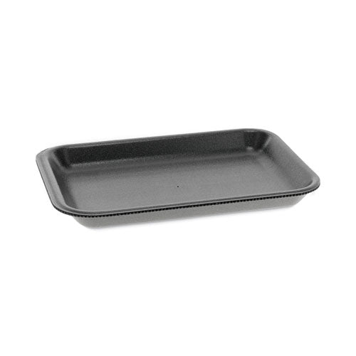 Supermarket Tray, #2, 8.2 x 5.7 x 0.91, Black, Foam, 500/Carton-(PCT0TFB00200000)