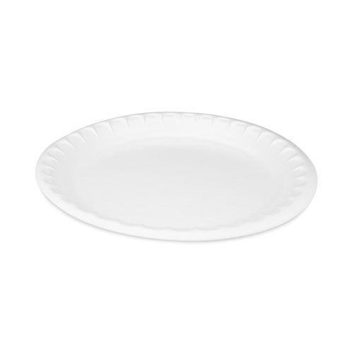 Placesetter Deluxe Laminated Foam Dinnerware, Plate, 10.25" dia, White, 540/Carton-(PCT0TK10010000Y)