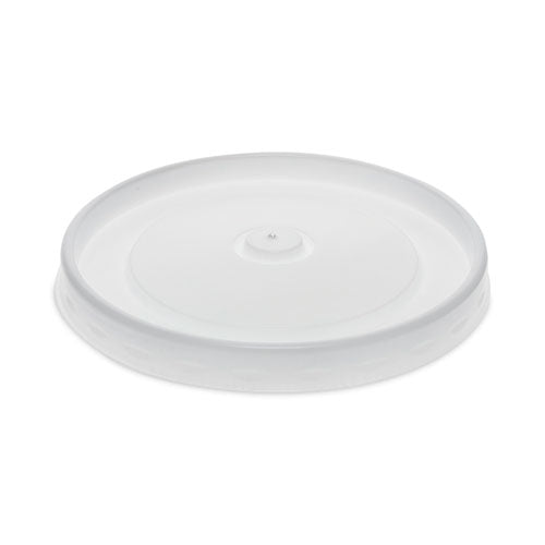 Paper Soup Cup Lid, For 32 oz Soup Cups, 3.13" Diameter x 0.69"h, White, Plastic, 500/Carton-(PCTD32LD)