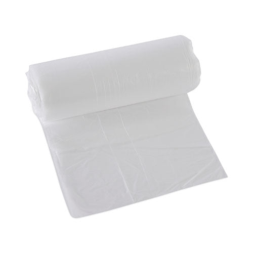 High-Density Can Liners, 16 gal, 6 microns, 24" x 33", Natural, 50 Bags/Roll, 20 Rolls/Carton-(BWK243306)