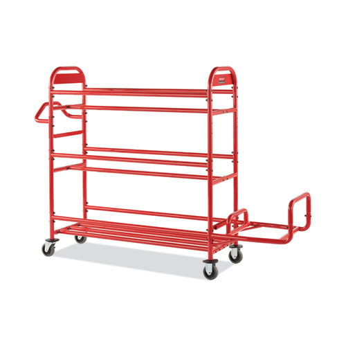 Tote Picking Cart Storage Bracket, For Use w/Rubbermaid Commercial Tote Picking Cart, Tubular Steel, 18.5 x 21.7 x 13.9, Red-(RCP2144270)
