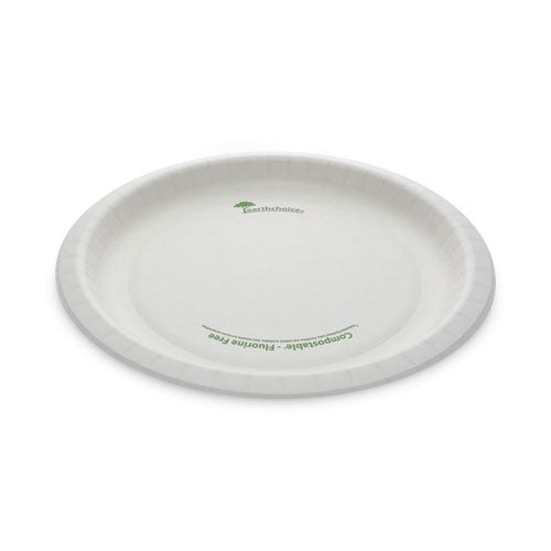 EarthChoice Pressware Compostable Dinnerware, Plate, 10" dia, White, 300/Carton-(PCTPSP10EC)