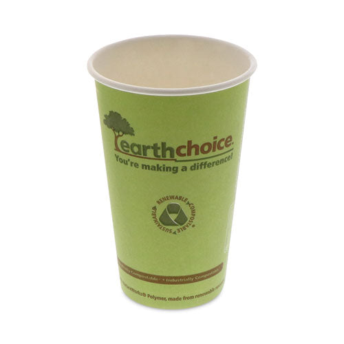 EarthChoice Compostable Paper Cup, 16 oz, Green, 1,000/Carton-(PCTDPHC16EC)