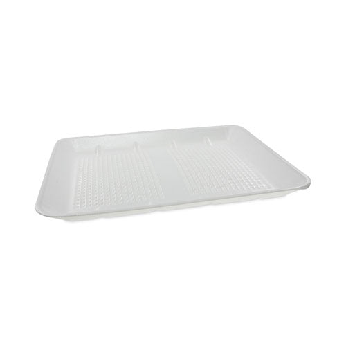 Supermarket Tray, #1014 Family Pack Tray, 13.88 x 9.88 x 1, White, Foam, 100/Carton-(PCTHTF110140000)