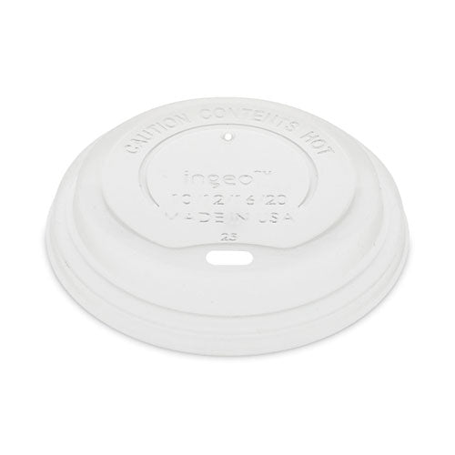 EarthChoice Hot Cup Lid, Fits 12 oz to 20 oz Hot Cups, Clear, 1,000/Carton-(PCTLCPLA16)