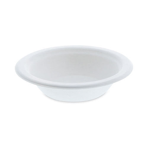 EarthChoice Compostable Fiber-Blend Bagasse Dinnerware, Bowl, 6.38" dia, 12 oz, Natural, 1,000/Carton-(PCTMC500120001)