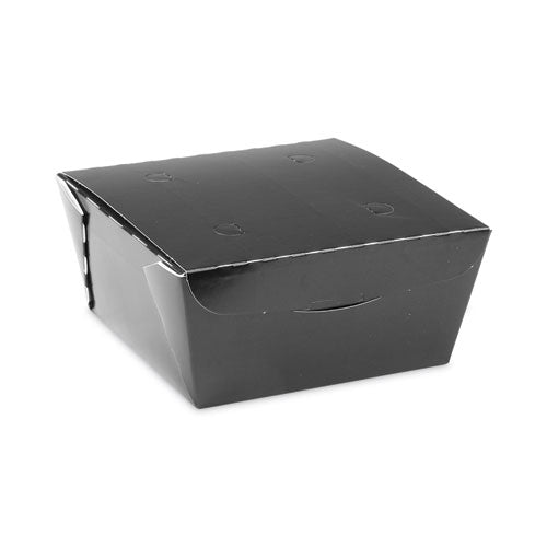 EarthChoice OneBox Paper Box, 37 oz, 4.5 x 4.5 x 2.5, Black, 312/Carton-(PCTNOB01B)