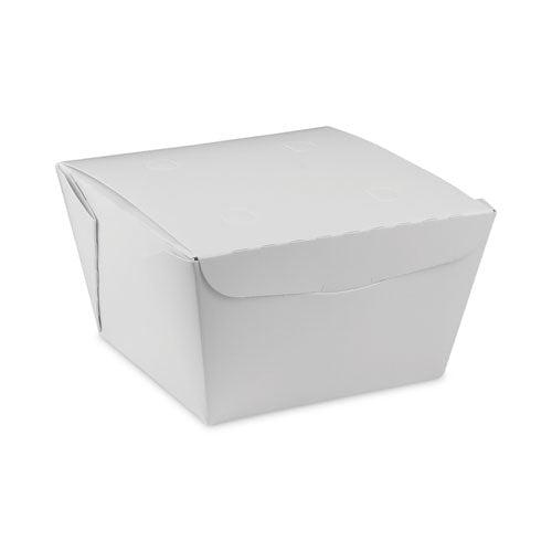 EarthChoice OneBox Paper Box, 37 oz, 4.5 x 4.5 x 2.5, White, 312/Carton-(PCTNOB01W)