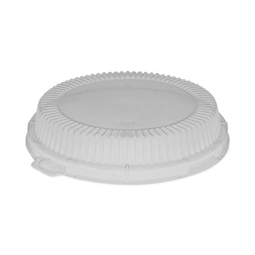 ClearView Dome-Style Lid with Tabs, Fluted, 8.88 x 8.88 x 0.75, Clear, Plastic, 504/Carton-(PCTYCI800120000)