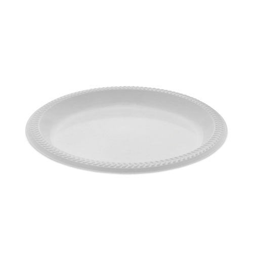 Meadoware Impact Plastic Dinnerware, Plate, 8.88" dia, White, 400/Carton-(PCTYMI9)