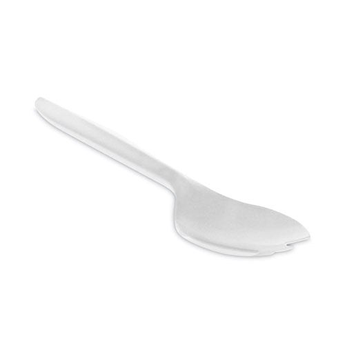 Fieldware Cutlery, Spork, Mediumweight, White, 1,000/Carton-(PCTYFWQWCH)