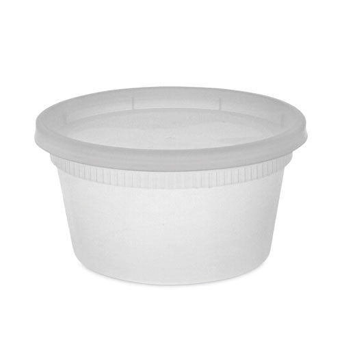 Newspring DELItainer Microwavable Container, 12 oz, 4.55 x 2.45 x 2.45, Clear, Plastic, 240/Carton-(PCTYL2512)