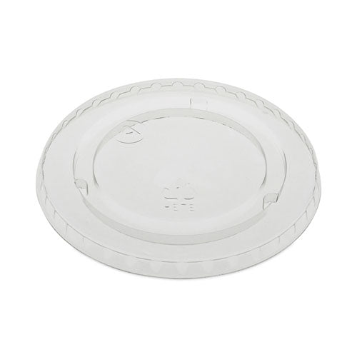 EarthChoice Strawless RPET Lid, Flat Lid, Fits 9 oz to 20 oz "A" Cups, Clear 1,020/Carton-(PCTYLP20CNH)