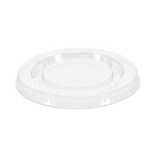 Plastic Portion Cup Lid, Fits 1.5 oz to 2.5 oz Cups, Clear, 100/Pack, 24 Packs/Carton-(PCTYLS2FR)