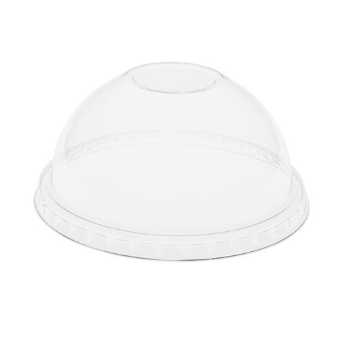 EarthChoice Strawless RPET Lid, Dome Lid, Clear, Fits 12 oz to 24 oz "B" Cups, Clear, 1,020/Carton-(PCTYPDL24CNH)