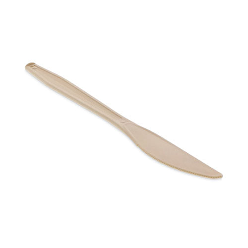 EarthChoice PSM Cutlery, Heavyweight, Knife, 7.5", Tan, 1,000/Carton-(PCTYPSMKTEC)